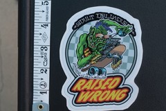 Adult Delinquents Raised Wrong Rat Fink Punk Z14B Vintage Skateboarding STICKER
