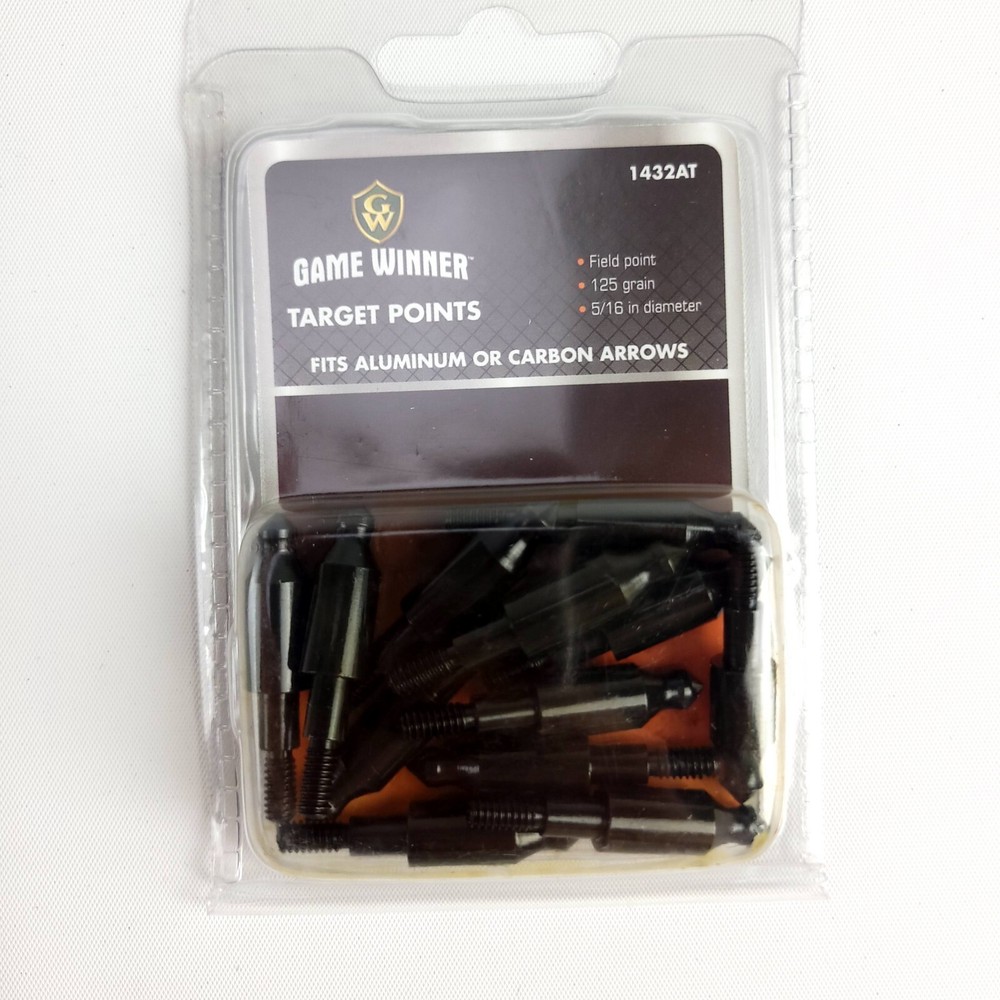 Game Winner 5/16 125 Grain Aluminum Carbon Arrow Target 12 Count New