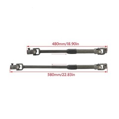 44in Rear Axle Kit + Front Steering End Tie Rod&8″ Wheels Golf Cart Quad Go Kart