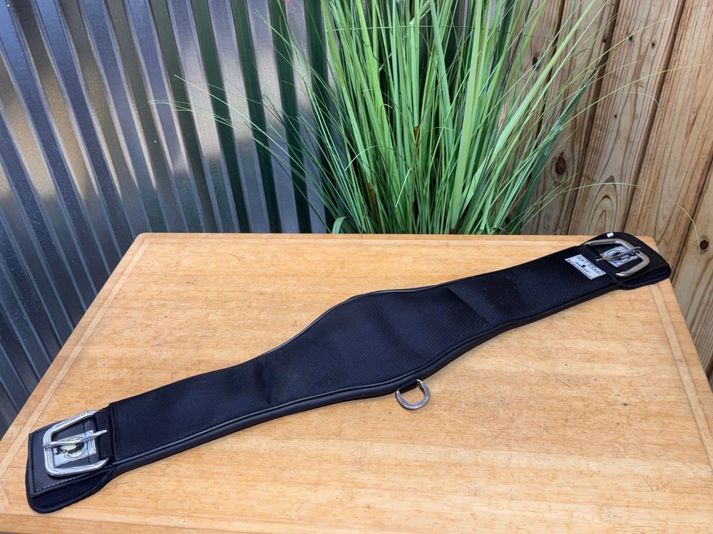 Classic Equine SOFT TOUCH Black Neoprene Western Roper Saddle Cinch ~36″