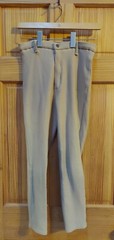 Devon Aire Beige English Riding Breeches Sz 26 Kids or Womens Elastic 22″ Inseam
