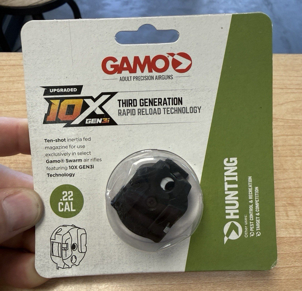 Gamo Swarm 10X GEN3i .22 Caliber Pellet Rotary Magazine, 10 Rounds – 621264454