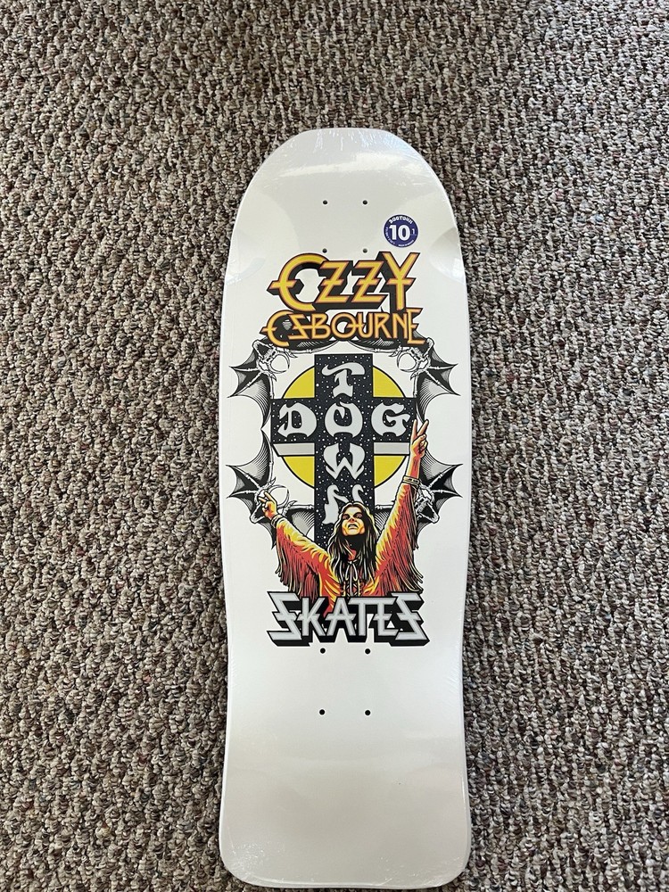 Dogtown Ozzy Osborne Deck. Metallic White Dipped. Brand New.