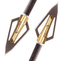 6/12pcs Archery 100 Grain Hunting Broadheads Arrowhead Point Bow Shooting Target