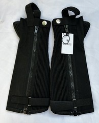 HORZE Amara Equestrian English Riding Unisex Kids Half Chaps Synthetic Leather S