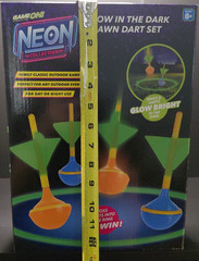 Game On Neon Glow in the Dark Lawn Dart Set Outdoor Yard Game 6 Piece New