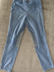 devon aire riding pants Pull On Blue Size XL Breeches Drawstring