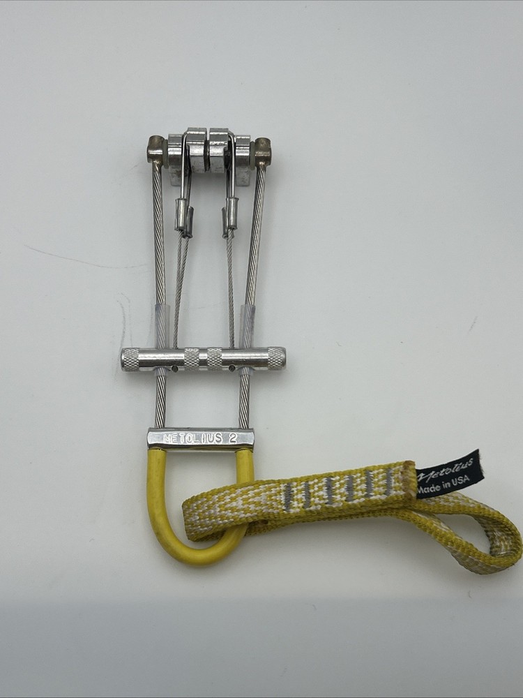 Metalius TCU Rock Climbing Cam #2 Protection Hardware Yellow Sling Vintage
