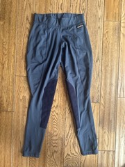 Kerrits Knee Patch Riding Breeches/Tights, Adult Small, Blue