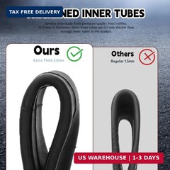 9.5×2 Scooter Inner Tube, 9.5 inch Tires Replacement, for Niu KQi3 Sport/Pro/Max