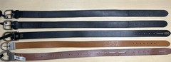 Women’s Black Equestrian Belt Lot, Size 28” 70cm, 3 Ariat, 2 Ovation
