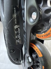 Rollerblade ‎071006001A1 Macroblade 80 Inline Skate, SIze 8 Black/Orange