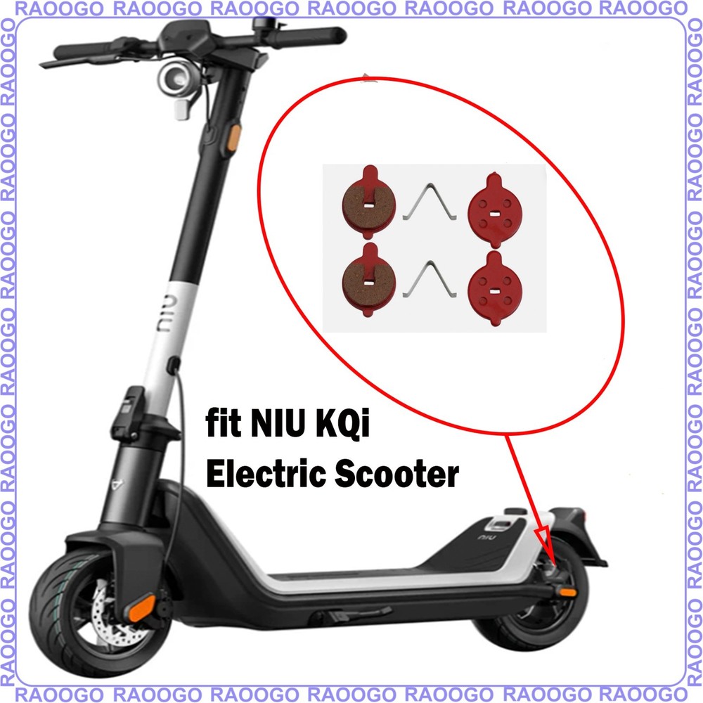 2 Pairs Brake Pad Ceramic fit NIU KQi Electric Scooter