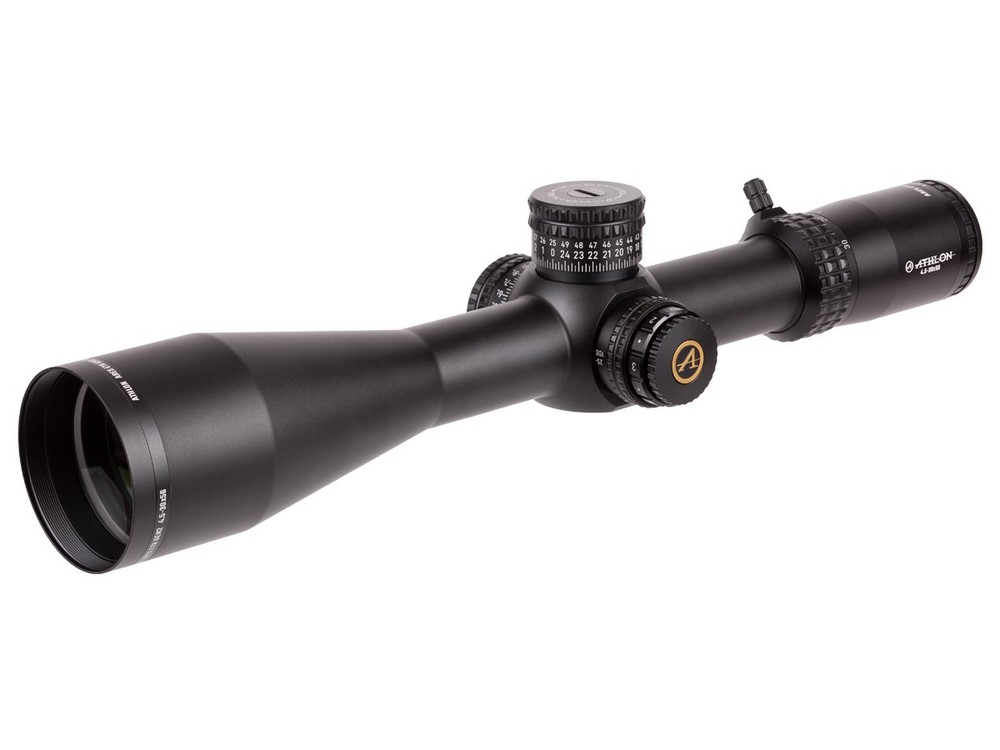 Athlon Optics 4.5-30×56 Ares ETR Gen2 UHD, APLR12 FFP IR MOA Reticle, 1/4 MOA