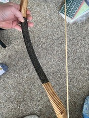 Traditional Mongolian Horse Wood Bow – 53″ Handmade Recurve Bow Black