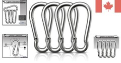Corrosion-Resistant D-Shape Carabiners – 6.7 Inch Clips for Travel & Camping