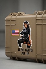 Tactical Military Girl Operator Recon Sticker AR Decal Army Navy Special