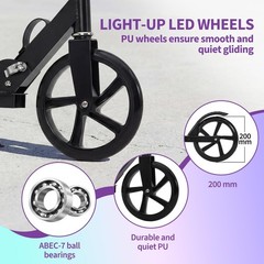 Urban Ride Scooter for Kids Teens & Adults Ages 6+ Foldable Lightweight Kick