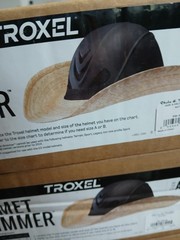 Troxel Helmet Brimmer Size A Natural Straw Equestrian Riding Sun Shade