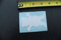 Grizzly Griptape Clothing White Bear Z31A Vintage Skateboarding STICKER DECAL