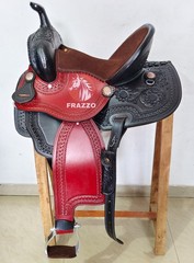 Western Leather Saddle: Hand made Western Horse Saddle With Tack Set