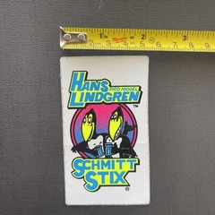 Vintage 1980’s White Hans Lindgren Pro Model Schmitt Stix Skater Sticker/Decal