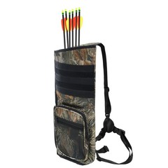 JLDTOP Lightweight Back Arrow Quiver, Holds 22-28 Arrows, Molle System, Adjus…