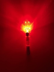 DEEPOWER S Lighted Nocks for Arrows .244/6.2mm 6/12 Pack 6 PCS / Red