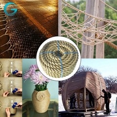 3/4 Inch × 50 Feet Manila Rope 3 Strand Twisted PP Wear Resistant Rope