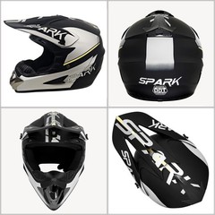 Sanqing Youth Dirt Bike Helmets Dot Approved- Teenagers Motocross Atv Off-Road