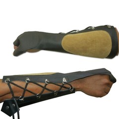 LONGBOW/RECURVE BOW TRADITIONAL ARCHERY LEATHER SHOOTING ARM GUARD & BOW GLOVE