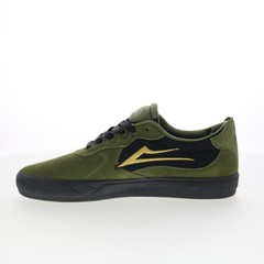Lakai Essex Mens Green Suede Lace Up Skate Inspired Sneakers Shoes