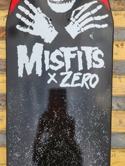 Zero Skateboards x Misfits Coffin shape skateboard deck 1st run Limited to 300