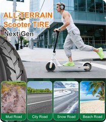 2-Pack 50/75-6.1 Electric Scooter Tire and Tube Replacement Set – 8.5×2.0 Thicke