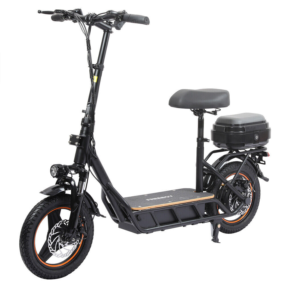 800W 15AH Adults Electric Scooter 34Miles Long Range 10» Tires Folding W/ SeaiJ