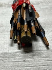 Lot of Mixed Carbon/Fiberglass Archery Arrows Parts Repair Practice As Is