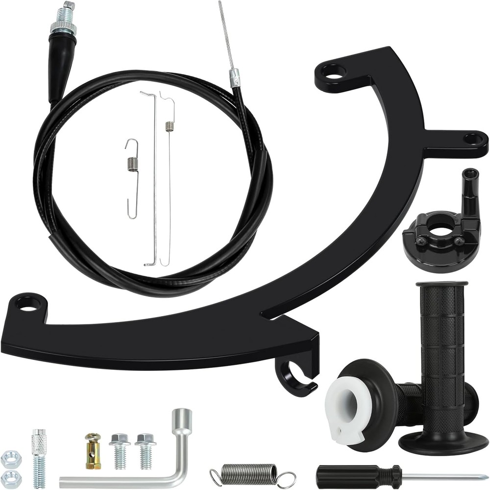 Throttle Control Linkage Bracket with Throttle Cable For Predator 79cc 98cc 99cc
