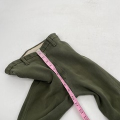 Devon Aire womens size 28 long Riding Breeches dark forest green pants cotton
