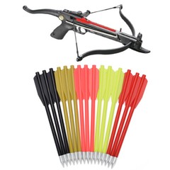 60PCS 6.3″ Crossbow Bolts Arrows Plastic Hunting Arrows Pistol Crossbow 50-80lb