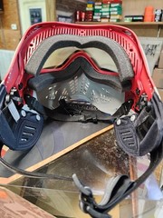 V-Force Grill 2.0 Mask Paintball Goggle w Clear Thermal Lens – Red Grey DRAGON