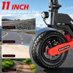 1200W Off-road Electric Scooter for Adult 30MPH 25Miles 48V 13AH Fast E-Scooter