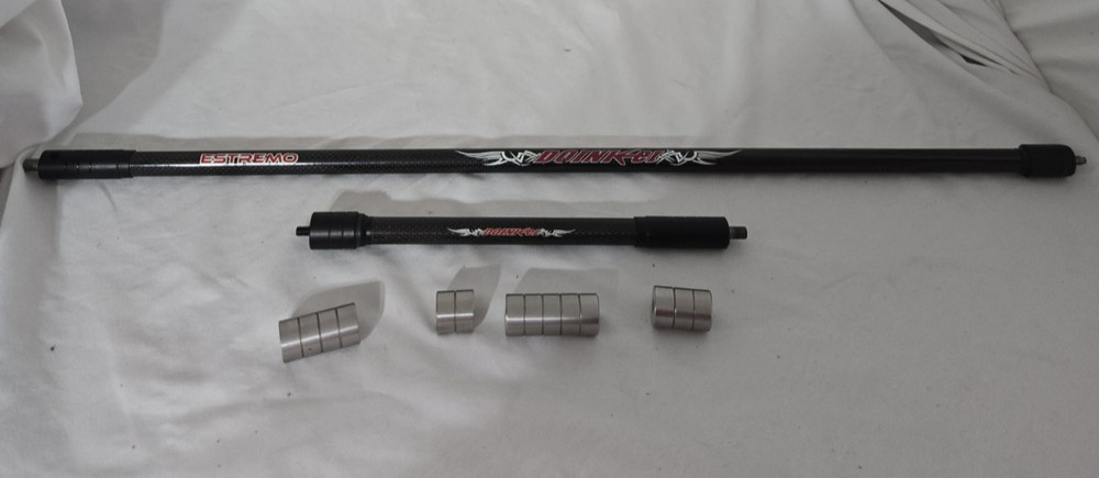 Doinkers Bow stableizers 27in and 10in with 14oz of weights