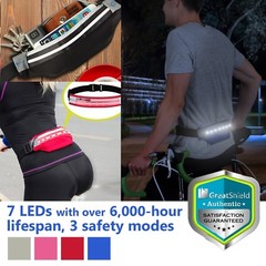 LED Light Waterproof Sport Waist Belt Pouch Fanny Pack Running Phone Holder Bag