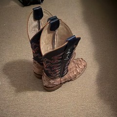 Men’s Justin Boots Tan Pirarucu Ocean Front 7d