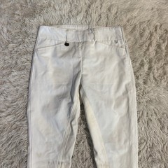 Women’s Size 26L White Ovation Full Seat Horseback Riding Breeches
