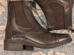 Ovation Aeros Zip Brown Calf Leather Paddock Boot Sz. 38 Womens 7-7.5 US