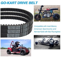 3PCS Go Kart Drive Belt 30 Series Replaces Manco 5959 Comet 203589
