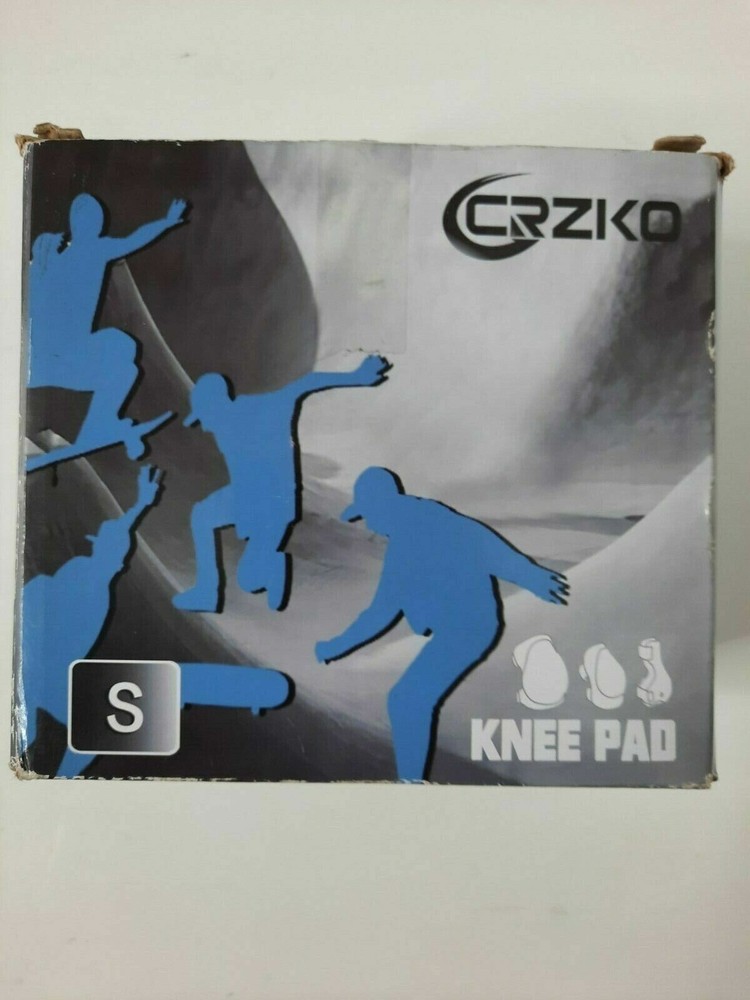 Knee & Elbow Pads 6 in 1 Set Unisex Kids Protective Gear CRZKO Blue White Small
