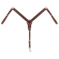 Weaver Leather Weaver Turq Cross Carved Chest Pony Breast Collar