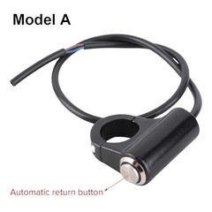 Handlebar ON/Off Switch, DC 10-12V to AC 220V Motorcycle 7/8” Start Button